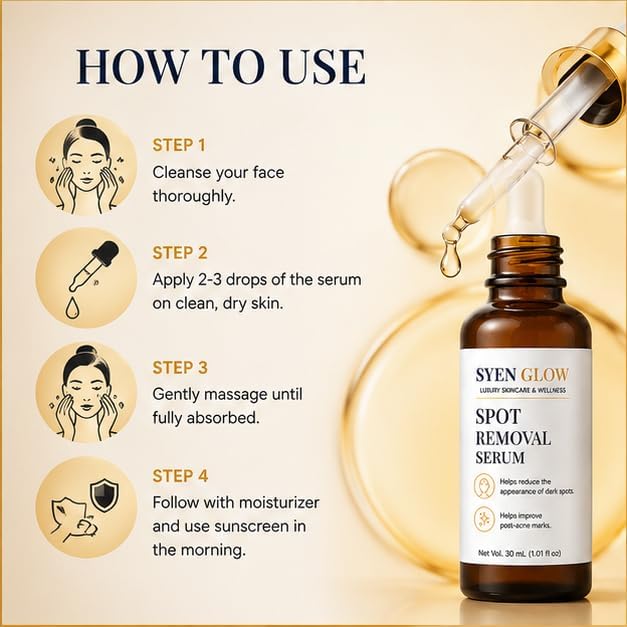 SYEN GLOW Spot Corrector Serum | Daily Face Serum | Lightweight Formula | 15 ml
