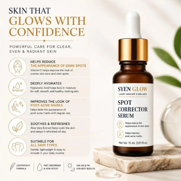 Syenglow Spot Corrector Serum | Daily Face Serum | Lightweight Formula | 15 ml